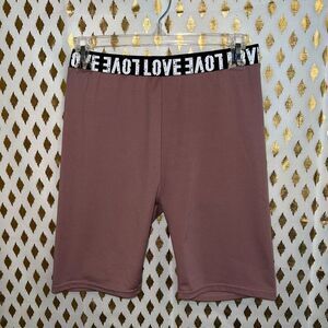 Biker shorts dusty pink spandex size S